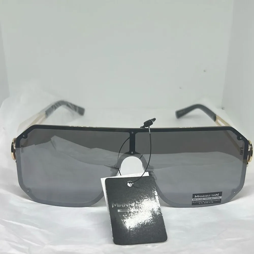 Manhattan Edge Shield Sunglasses – Oversized Fashion Statement